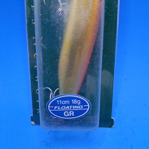 A-net Kikuchi‎ Minnow Floating Fishing Lure 11cm 18g Gold Crankbait - Picture 5 of 6